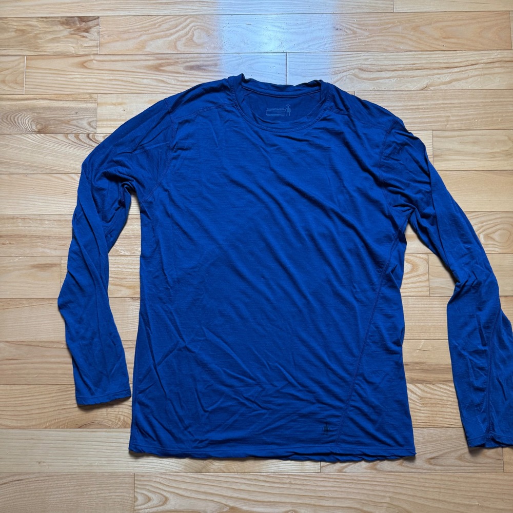Smartwool 100% Merino Wool Men's Long Sleeve Top Sz Large Base Layer